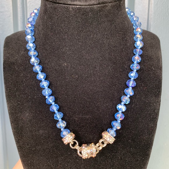 NIB Kirks Folly Wonderland Tea Party Magnetic Enhancer and Necklace Silver Tone - Picture 8 of 12